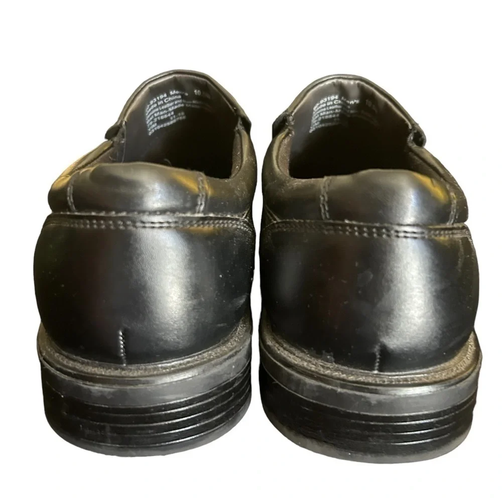 Dockers Men's Emptor Loafer Slip On Black Leather Size 10.5W
